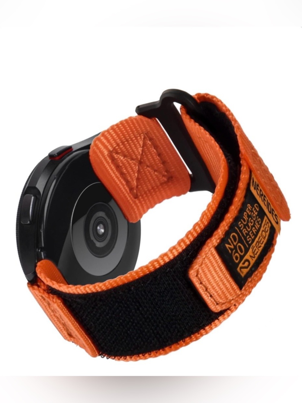 Orange Nylon Sport Wrist Strap for Smartwatch GARMIN SAMSUNG SIZE XL